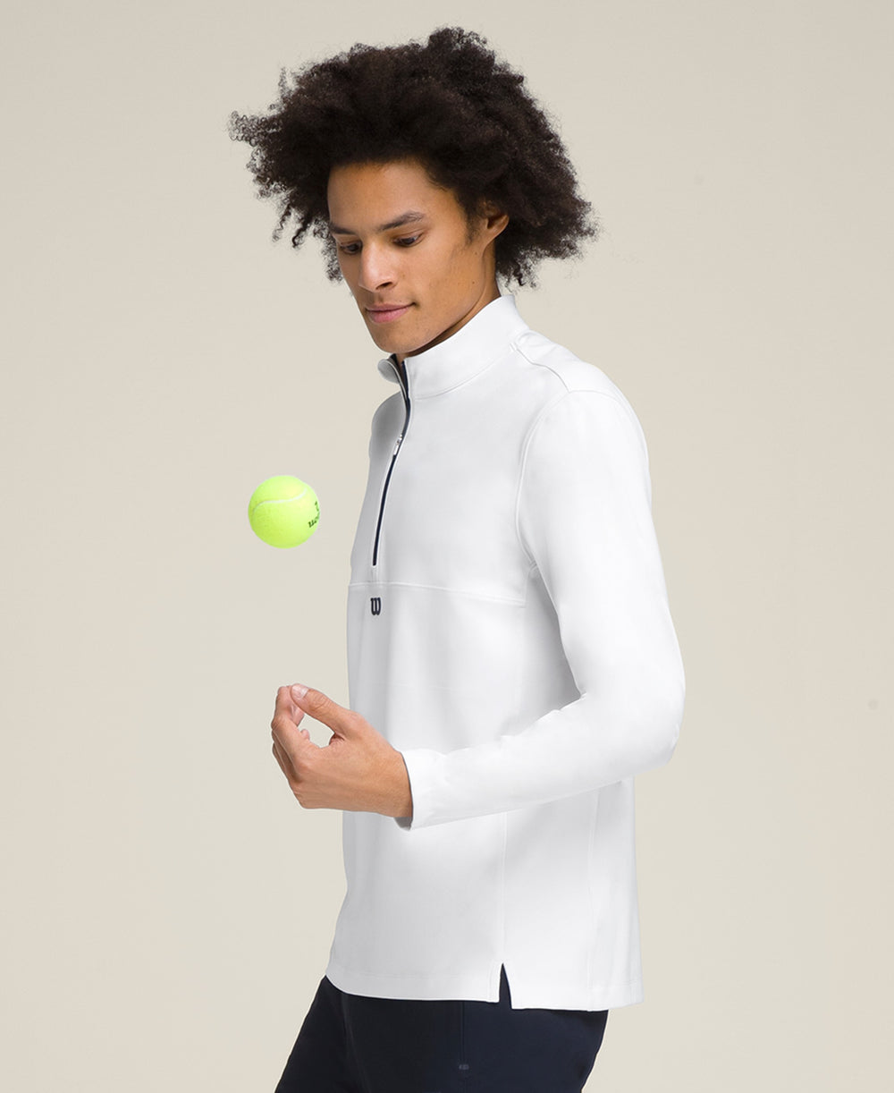 Unisex Elevate Performance Half-Zip - White - WilsonME