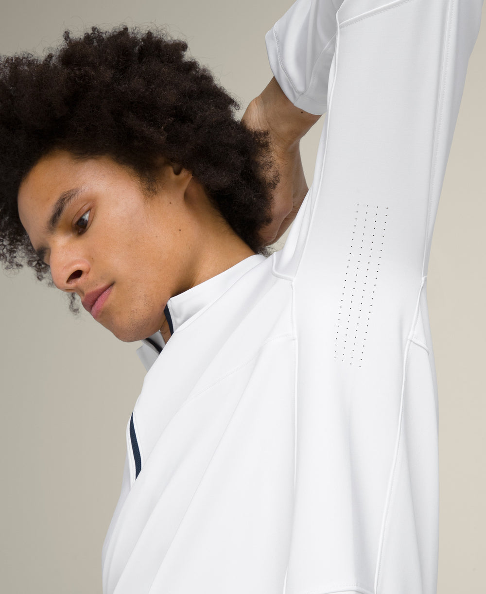 Unisex Elevate Performance Half-Zip - White - WilsonME
