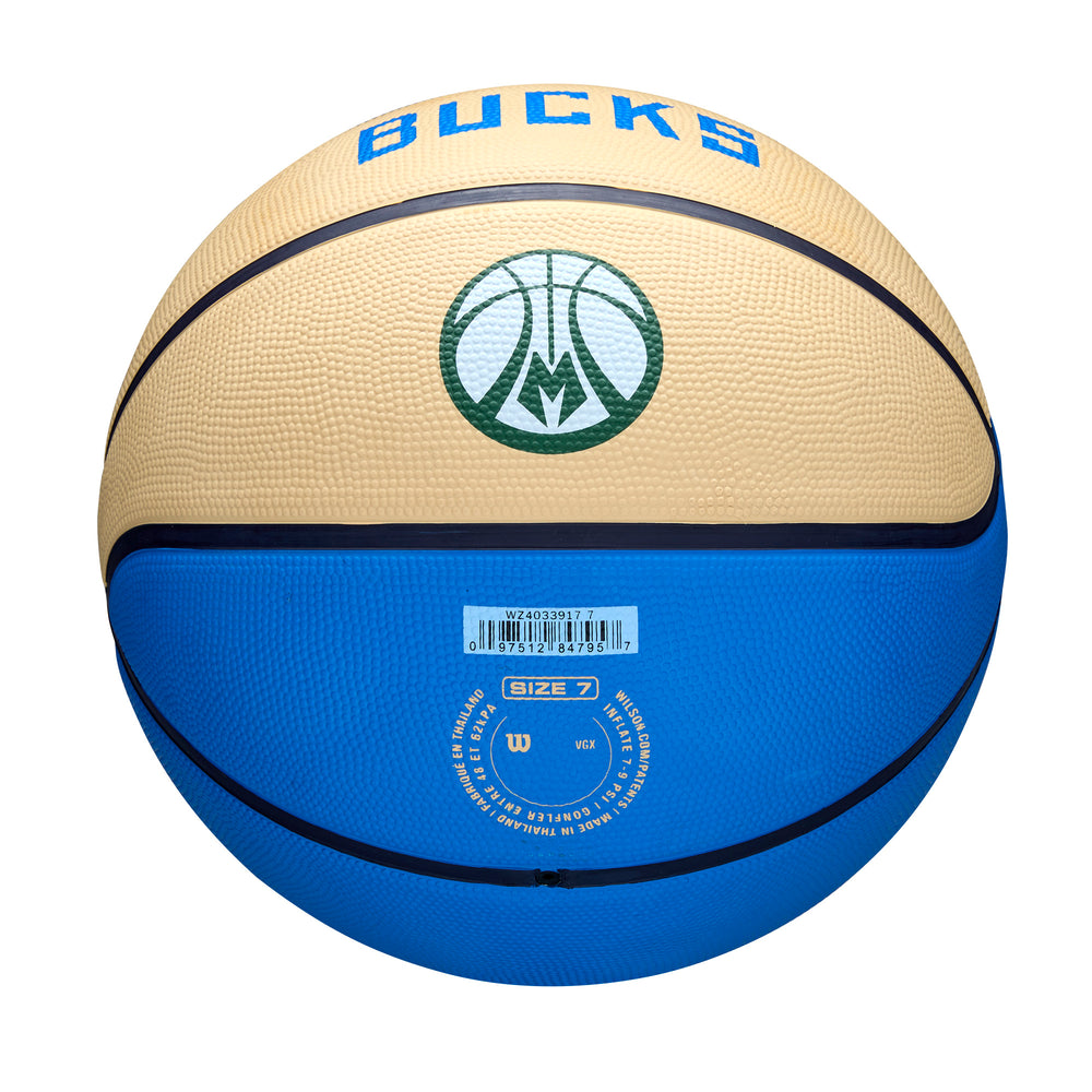 2024 NBA Team City Edition Basketball Milwaukee Bucks