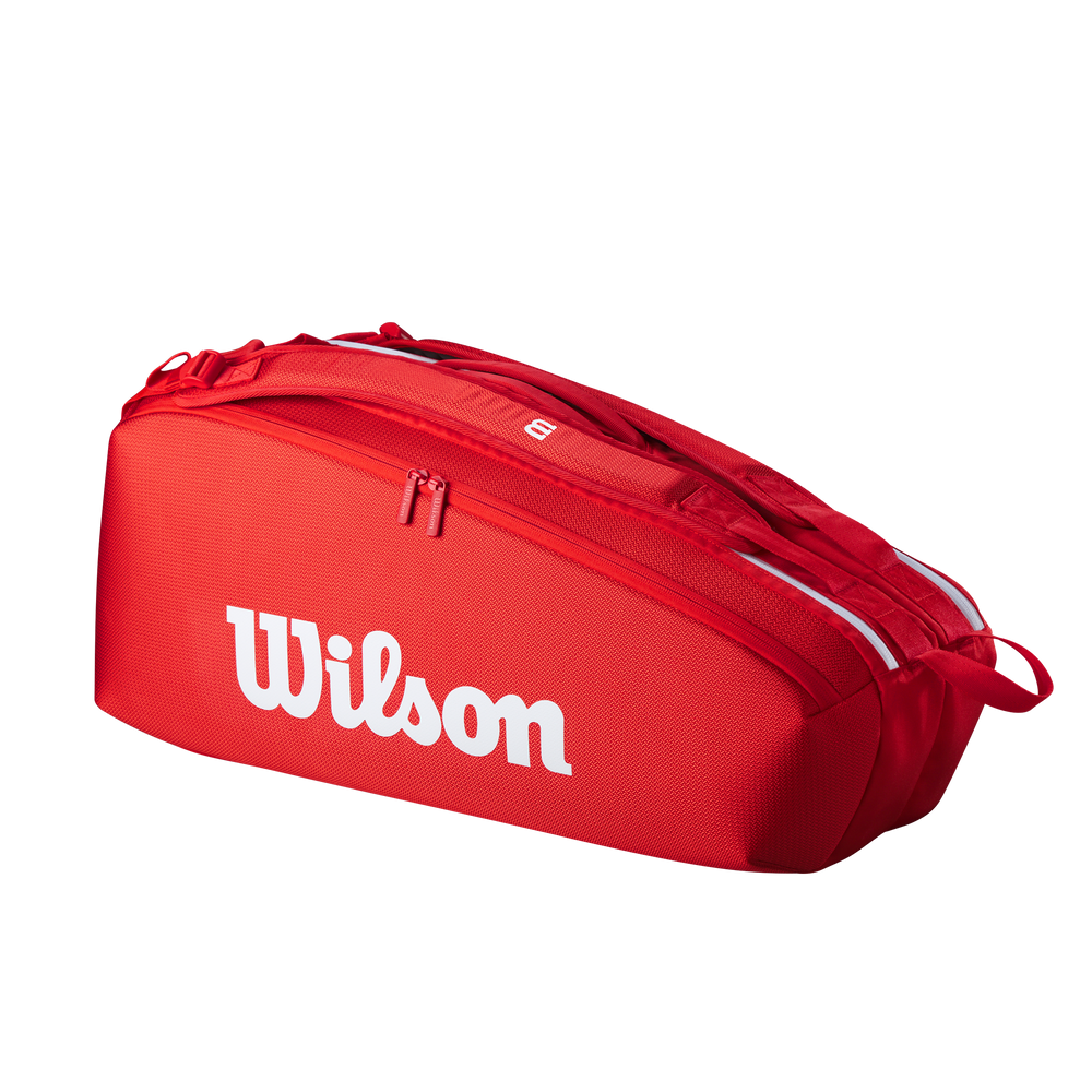 Wilson Super Tour Red 6 Pack Tennis Bag