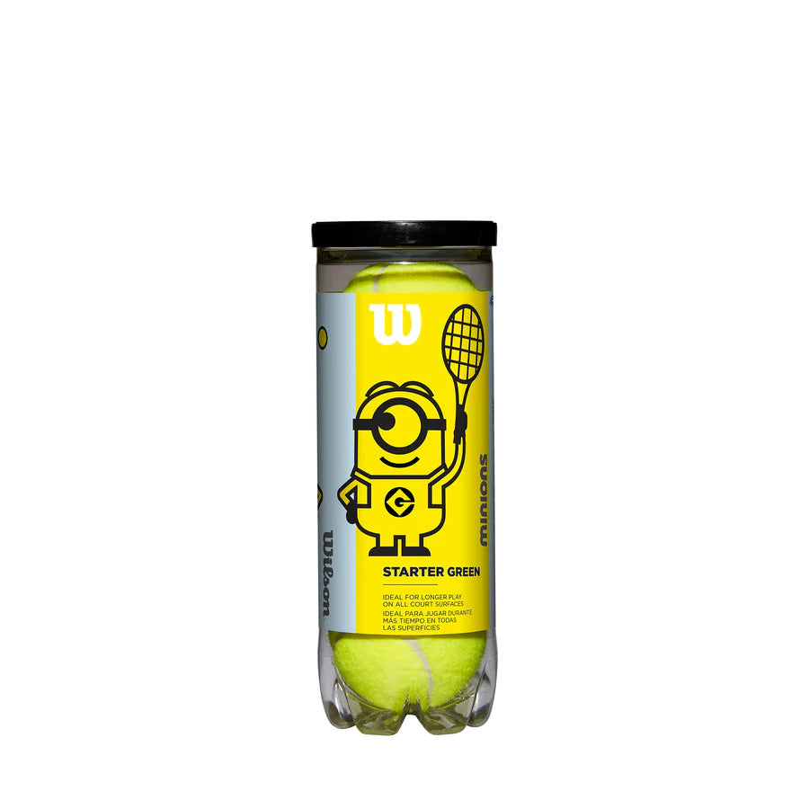 STAGE 1 MINIONS 3-BALL CAN TENNIS BALLS - WilsonME