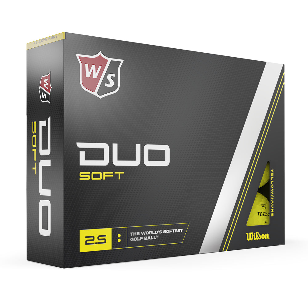Wilson Staff Duo Soft Golf Ball, Pack of 12, Yellow