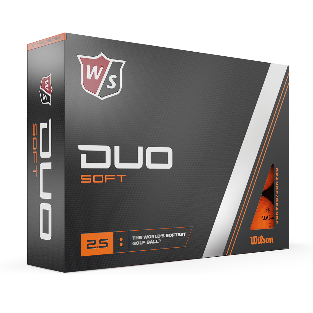 Wilson Staff Duo Soft Golf Ball, Pack of 12, Orange