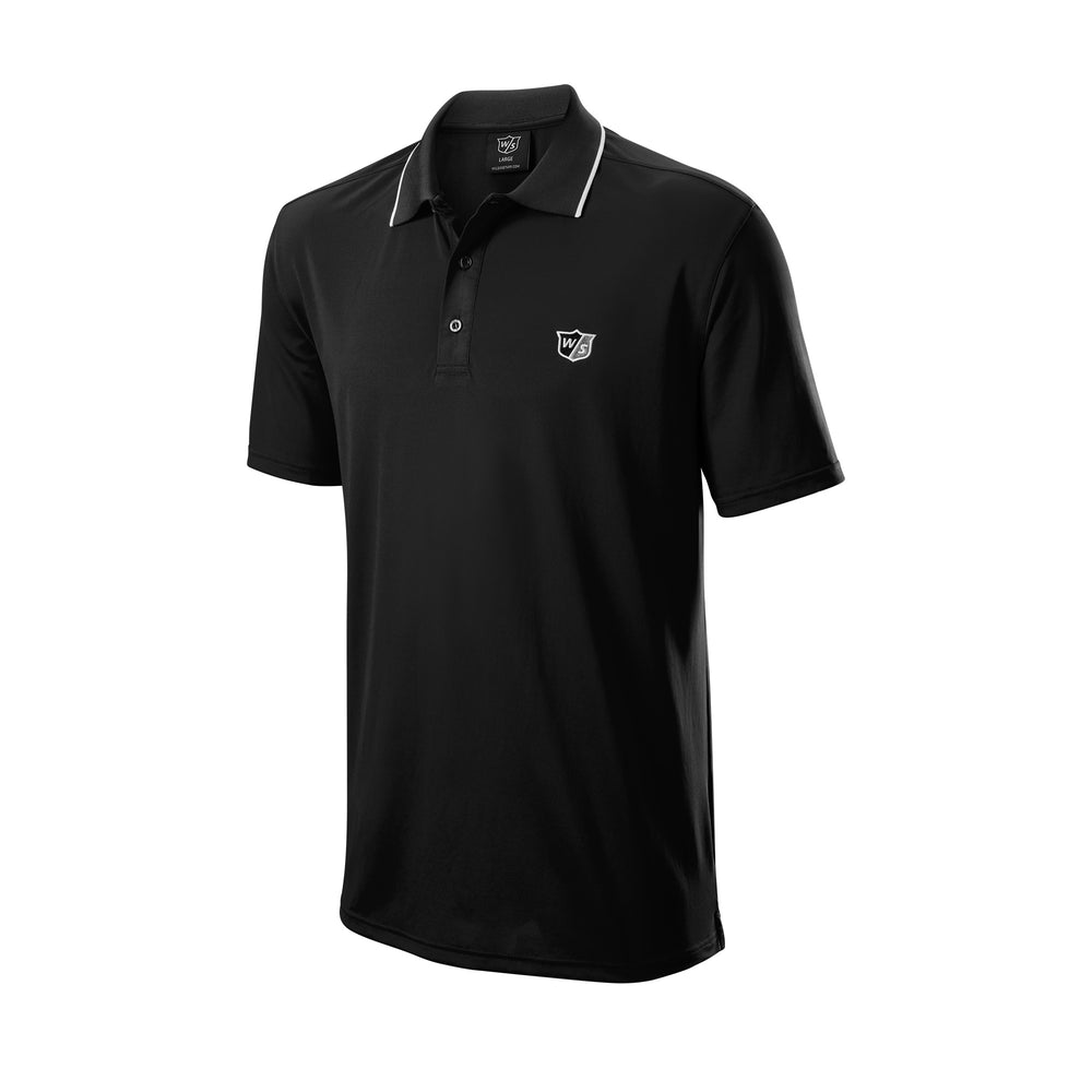 MEN'S CLASSIC GOLF POLO - BLACK - WilsonME