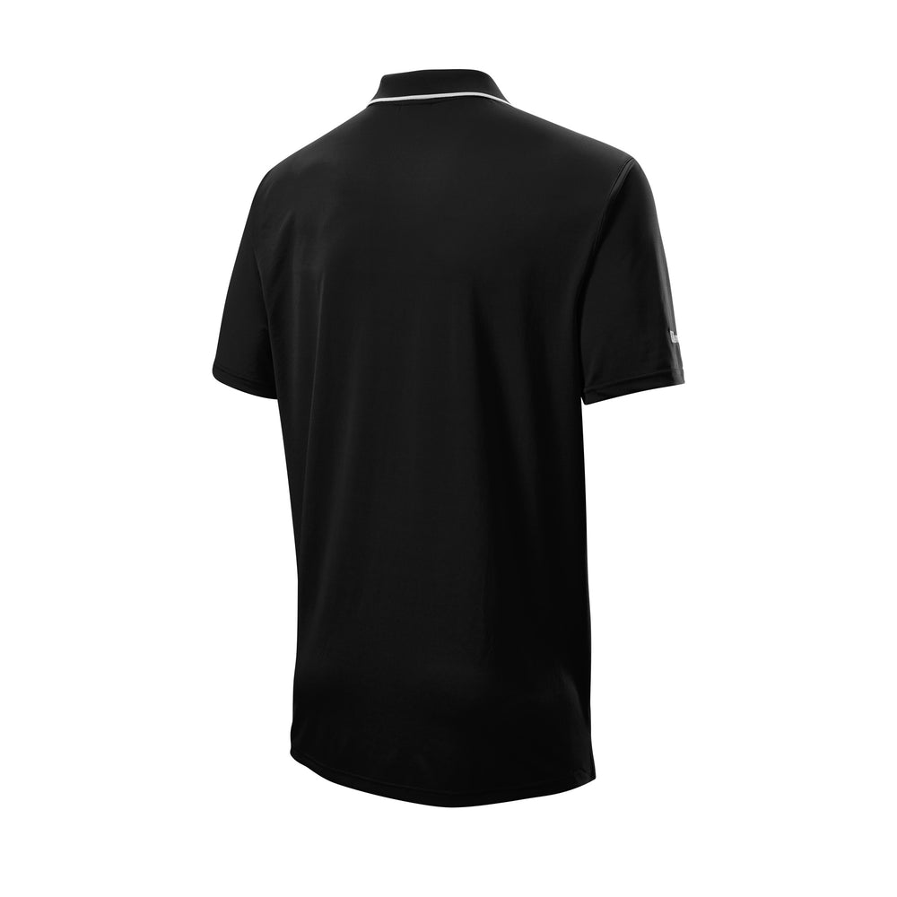 MEN'S CLASSIC GOLF POLO - BLACK - WilsonME