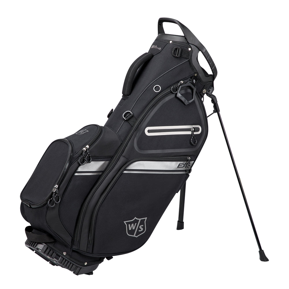 Wilson Staff Exo II Golf Carry Bag, Black/Silver