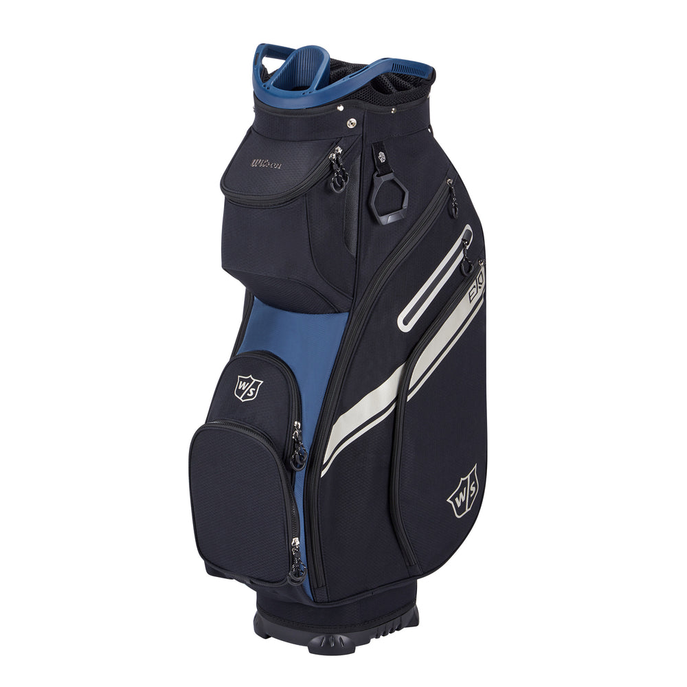 Wilson Staff Exo II Golf Bag Cart, Black/Blue
