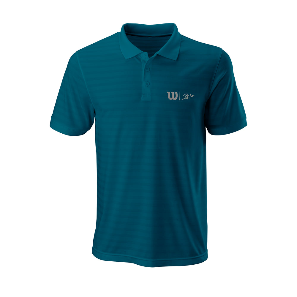 Men's Bela Ii Stripe Padel Polo - Blue Coral