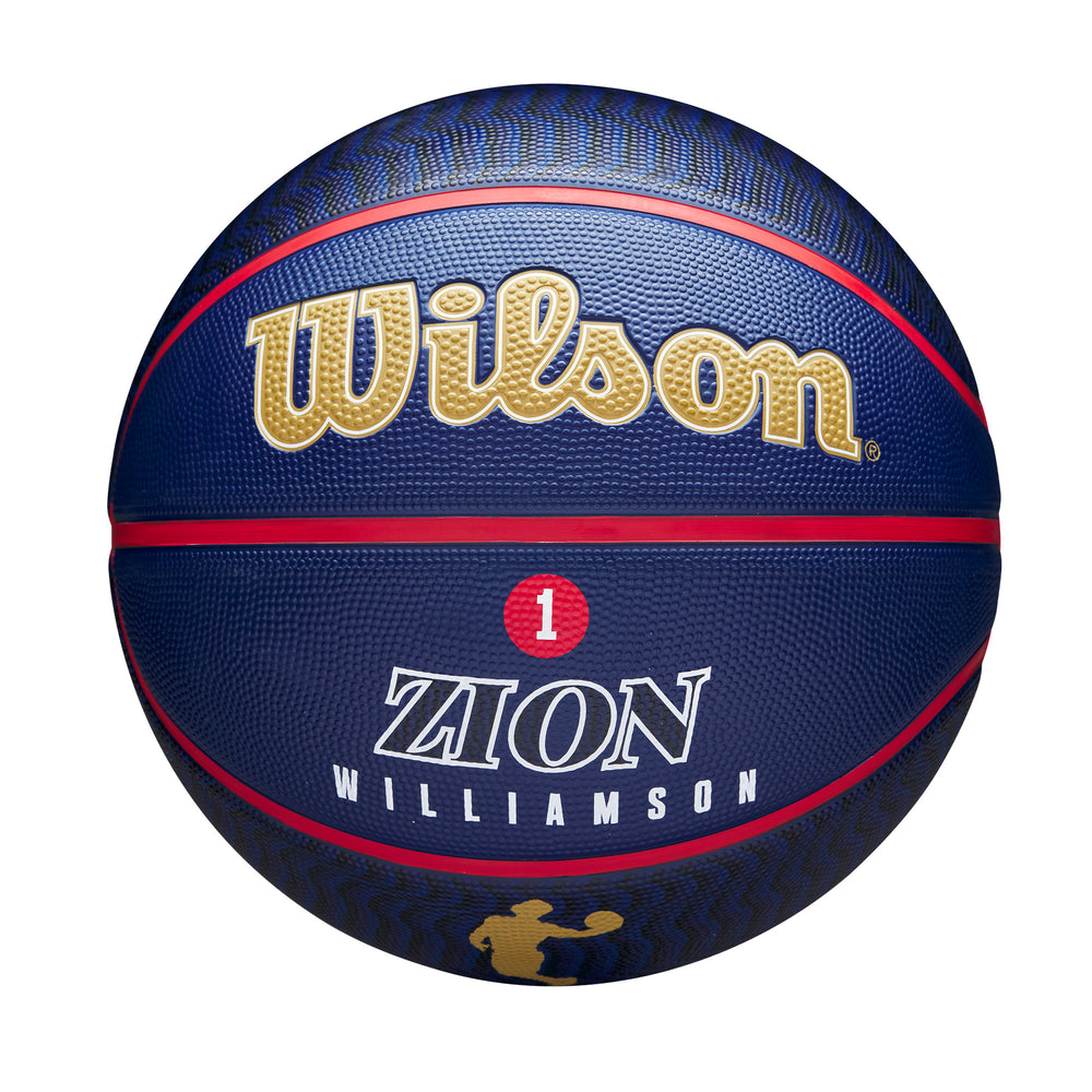 Wilson NBA PLAYER ICON OUTDOOR BASKETBALL ZION Blue WZ4008601XB